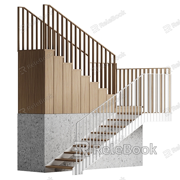 Stairs Solid Wood Stairs model