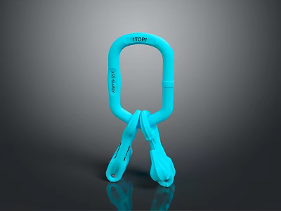 Blue KONG ITODAY Double Gate Carabiner Safety Design For Outdoor Activities And Climbing 3d model