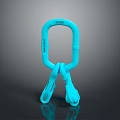 Blue KONG ITODAY Double Gate Carabiner Safety Design For Outdoor Activities And Climbing