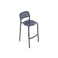 Two Modern Bar Stools With Metal Frame Mesh Backrest And Round Seat 3d model