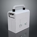 White Weapon Storage Case With Handle And Secure Metal Latches For Transport
