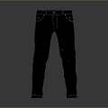 Black Slim Fit Jeans With Belt Loops Pockets And Seam Details For Casual Wear