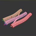 Pink Tubular Medical Devices With Multiple Small Holes For Medical Delivery Applications