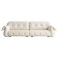 Cream wind sofa 3d model