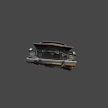 Abandoned Rusty Old Car With Faded Paint Broken Windows And Rusty Body