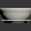 Fresh Chinese Cabbage Heart in Light Orange Soup Served in White Bowl