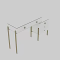 Elegant Modern Vanity Table With White Surface Gold Metal Legs And Drawers