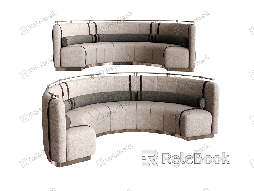 Multi-person sofa sofa sofa card holder sofa dining chair model