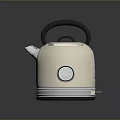 Sleek Silver Electric Kettle With Black Handle And Stainless Steel Design