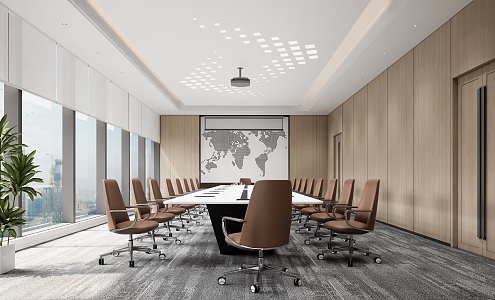 Modern Conference Room 3d model