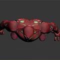 Detailed Shiny Iron Man Figure With Red And Gold Armor In 3D Render