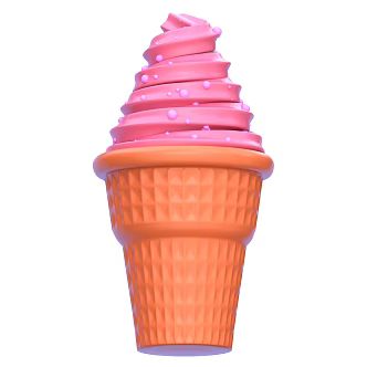 Modern Ice Cream Cartoon Ice Cream 3d model
