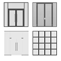 Modern Double Doors With Various Designs Including Glass Panels And Louvered Styles