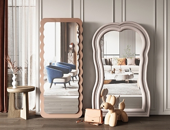 Modern full-length mirror 3d model