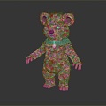 Modern Toy Muppet Bear Toy Bear Toy Bear Muppet Toy 3d model