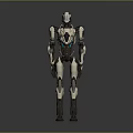 Robot Assistant Small Robot Butler Robot Butler Figure Game Figure 3d model