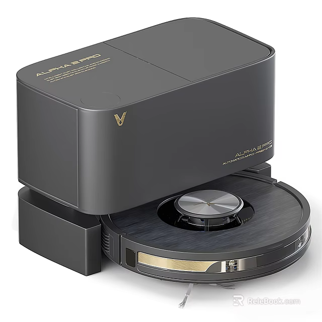 Smart Automatic Robot Vacuum Cleaner With Self Emptying Base And Modern Design 3d model 