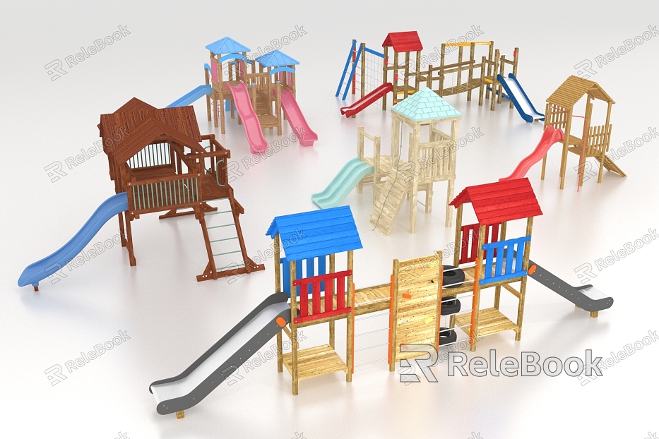 Children's amusement facilities slide model