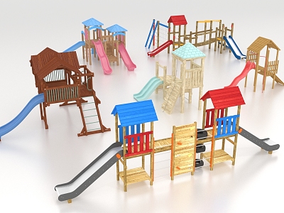 Children's amusement facilities slide model