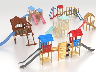 Children's amusement facilities slide 3d model