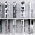 Modern Architectural Elevator Designs Featuring Glass And Metal Exteriors For Commercial Buildings