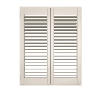 Two louver ventilation window partition window white 3d model