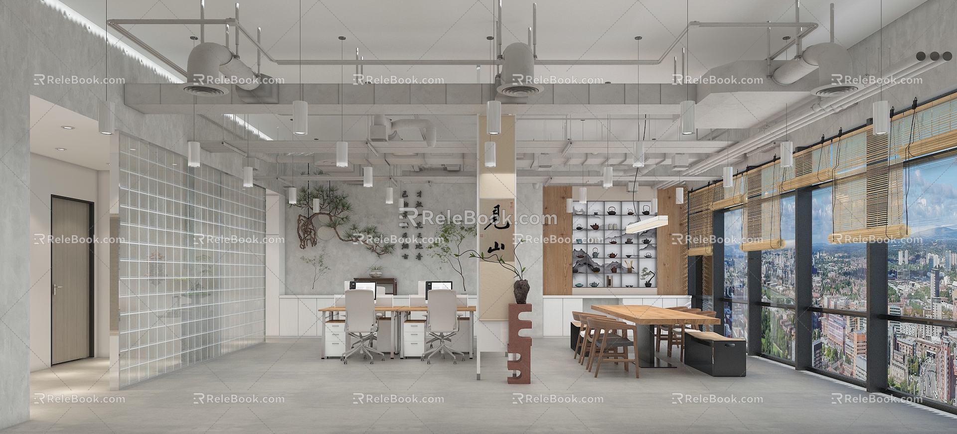 Zen Office 3d model