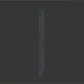 Black Scene Component With Structural Bracket Panel And Geometric Design Elements