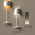 Modern Indoor Wall Lamps With 3500K And 6500K Color Temperatures And Wall Niche Illumination