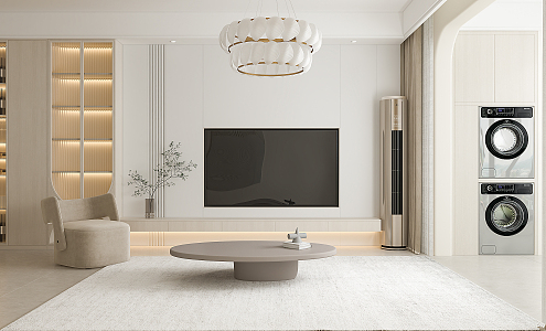 modern living room 3d model