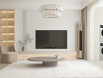 modern living room 3d model