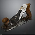 Classic Woodworking Hand Plane With Ergonomic Wooden Handle And Sharp Metal Blade