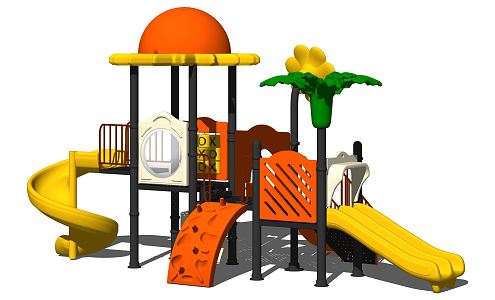 Modern slide Children'slide Recreation facilities 3d model