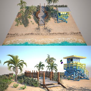 Landscape 3d model