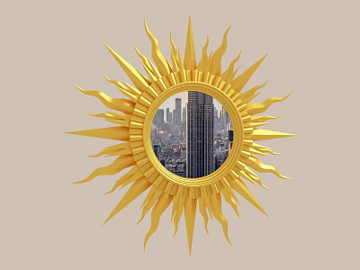 Sun God Mirror 3d model