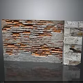 Red And Gray Brick Wall Visual Contrast In Exterior Design Detail