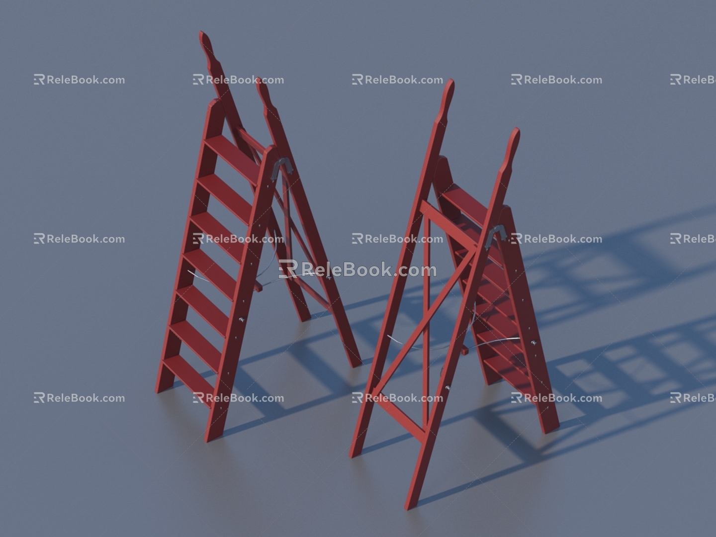 Ladder life supplies tools 3d model