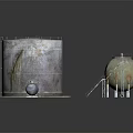 Industrial Storage Equipment Setup With Large Cylindrical Tank Green Storage Tanks Metal Framework And Gas Cylinder