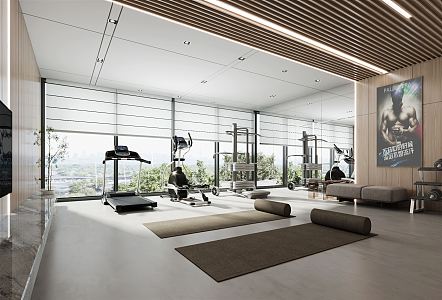 Modern Gym 3d model