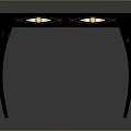 Elegant Black Table with Green Tabletop Decorative Edges and Gold Handle Drawers and Curved Legs