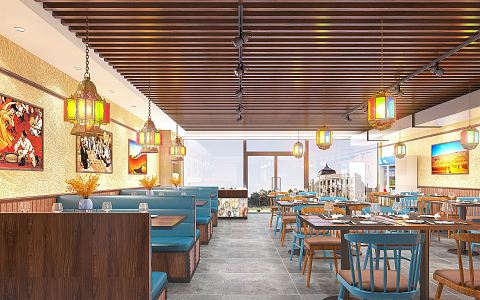 Ethnic Restaurant Ethnic Restaurant 3d model