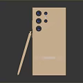 Samsung Golden Copper Smartphone With Sleek Design And Triple Camera Lenses