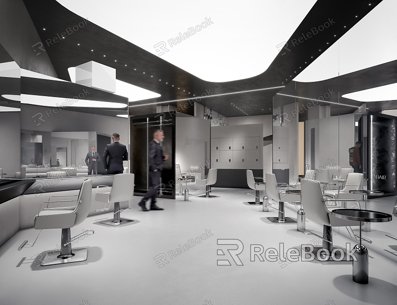 Hair Salon Barber Shop Premium Hair Salon model