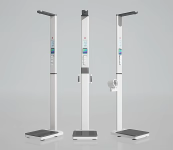 Modern physical examination instrument detector physical examination instrument detection instrument medical equipment height meter 3d model