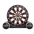 Inflatable Dartboard Sport Equipment With Numbered Target Darts And Player Support Bases