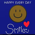 Cheerful Wall Decor With Yellow Smiley Face Red Heart And Happy Every Day Quote