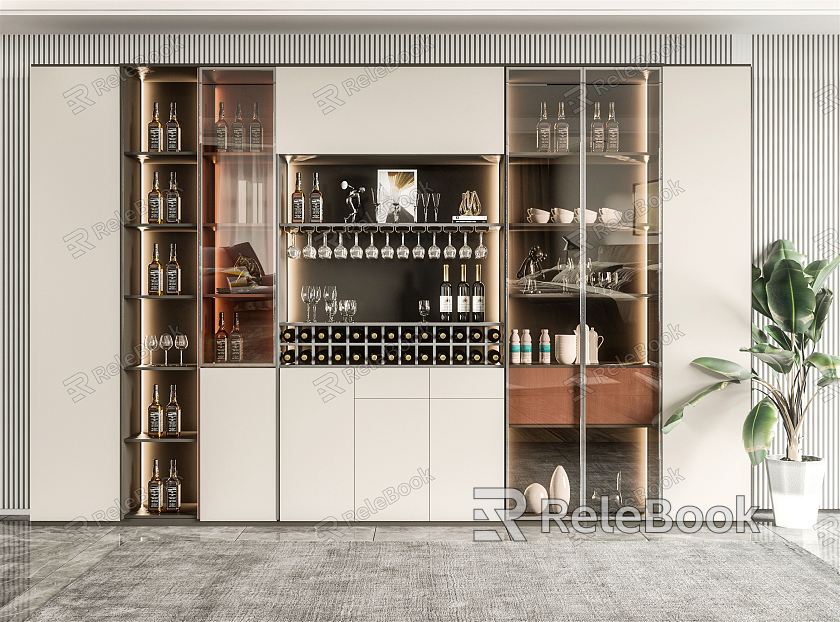 Modern Wine Cabinet model