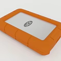 LaCie Orange Rugged Portable External Hard Drive With Durable Shockproof Case 3d model