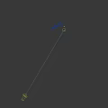 Green Missile Flying With Rocket Exhaust Over Ocean And Land Under Cloudy Sky