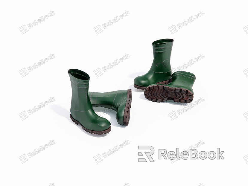 Modern Old Rain Boots model